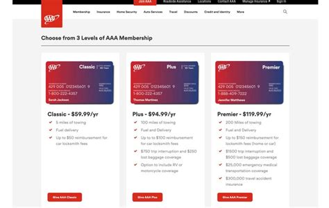 what are the three levels of aaa membership